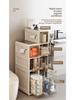 Ultra-Narrow Multi-Layer Crevice Storage Cabinet for Bathroom or Kitchen