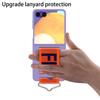 Hochwertige, ultra-dünne Handyhülle mit Hautgefühl für Samsung Galaxy Z Flip7 Flip6 Flip5 Flip4 5G, mit Armband und Ring, Schutzhülle