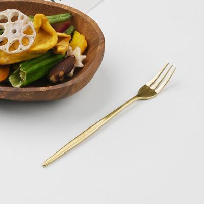 Tenedor de té Abella Acero Inoxidable Mate Dorado