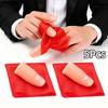 5Pcs Scarf Vanish Thumb Tip Fake Thumb Tip Fake Finger Finger Magic Trick Prop  Party Show
