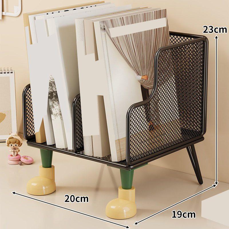

1pcs Layered bookshelf on desk, office desktop storage rack, simple children s small storage rack, student storage