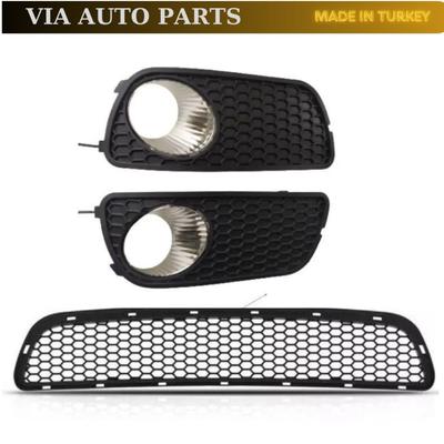 Front Bumper Lower Grille & Right Left Fog Lamp Frame 3 Piece Set for  Albea Palio 2005-2013 Oem 51703148 51715992 51715993