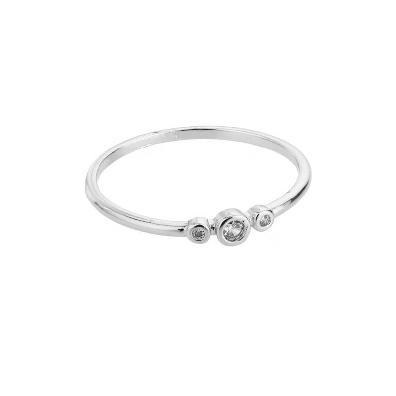 Zircon Ring Niche Unique Design Ring Daily Commuting Wear Hand Jewelry