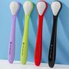 2Pcs Tongue Cleaners Adult Kids Reusable Silicone Tongue Scraper Brush Washable Tongue Cleaning Tools Fresh Breath Oral Hygiene