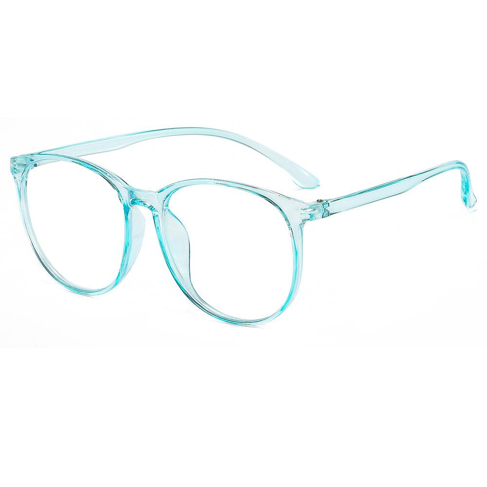 Fashion Anti-Blue Light Literary And Retro Flat Glasses Round Frame Glasses Can Be Equipped With Myopia Glasses Frame