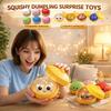 Brinquedos 2026 Squishies Brinquedo de Pãozinho Dumpling, Bola de Estresse de Dumpling com Glitter de Subida Lenta, Brinquedo Fidget para Alívio do Estresse para Casa, Escritório, Viagem