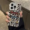 Leopard Print Dachshund for Apple 16PROMAX Phone Case for IPhone14 Creative 13 Anti-fall 12 Soft Shell 11