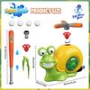 Water Sprinkler Baseball Toy Snail for Kids 3–12, 2 In 1 Outdoor Dual Sprayer Hitting Game with 360° Adjustable Spray, 80–120cm Water Jet