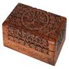 Wooden Jewelry Box For Women 20.32cm Jewelry Organizer Square Wood