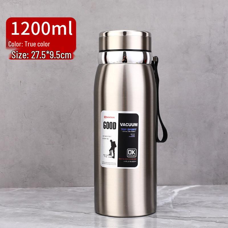 1000ml 316 Edelstahl Tragbarer Outdoor-Thermosbecher für Männer und Frauen - Große Kapazität Geschäfts-Tee- oder Wasserbecher