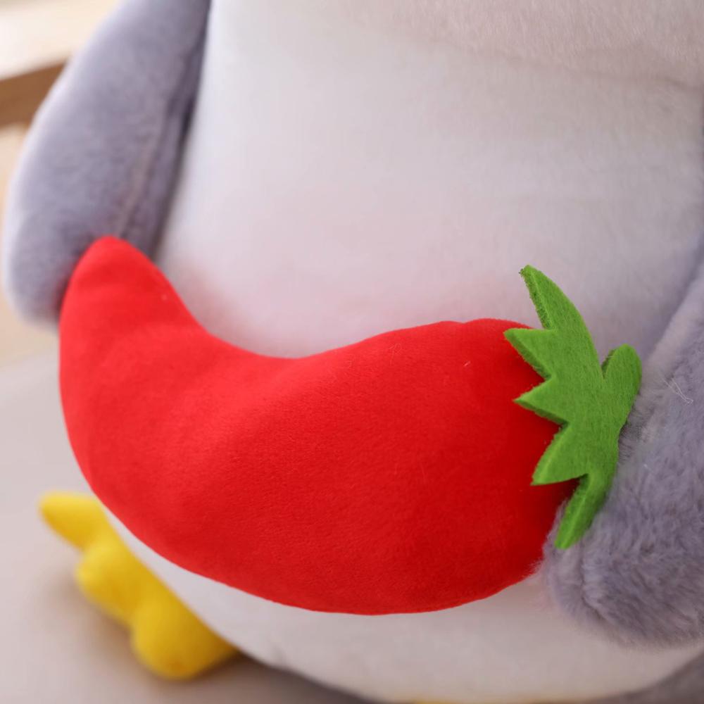 25cm 45cm Cute Plush Penguin Toy Grey Stuffed Animal Soft Doll Hold Penguin Watermelon Banana Kids Toys Birthday Gift for Child