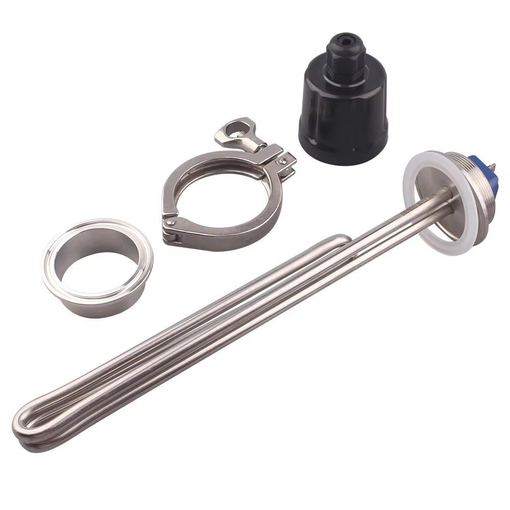 DERNORD 2" Tri clamp Foldback Heating Element 240v Electric Tubular Heater 2.5KW/3.5KW/4.5KW/5.5KW SUS304