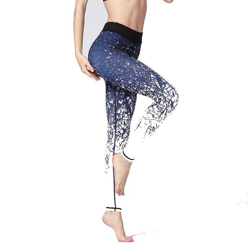 New Print Yoga Leggings for Women High-Waisted Tight Dance Fitness Pants Quick-Dry Sports Fitness Yoga Wear