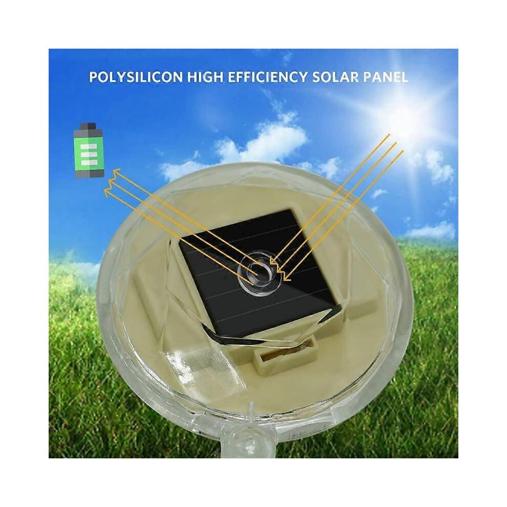 4Pcs Solar Lights Garden LED Colour Changing Diamond Solar Lights