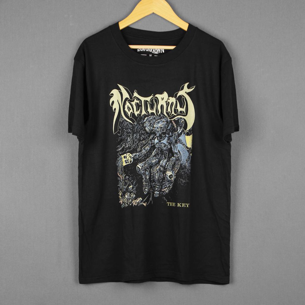 T-shirt Nocturnus La Chiave US Death Metal Morbid Angel Obituary Deicide Abbigliamento Uomo Manica Corta Estate Cotone Maglietta Stampata