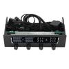 PC Fan Controller Adjustable Speed LCD Display Temperature Controller with Screws Stickers for