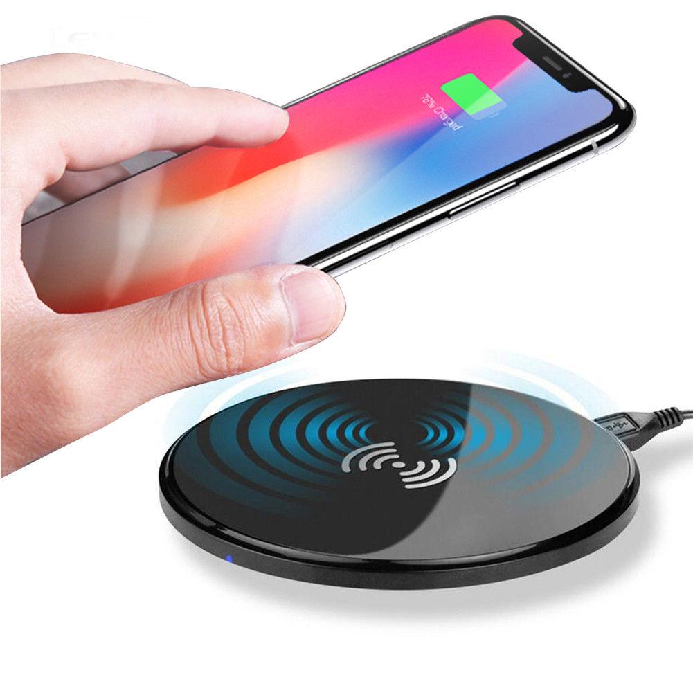 Buy Universal QI Wireless Charger Dock Pad For Samsung iPhone + QI Charging Receiver at