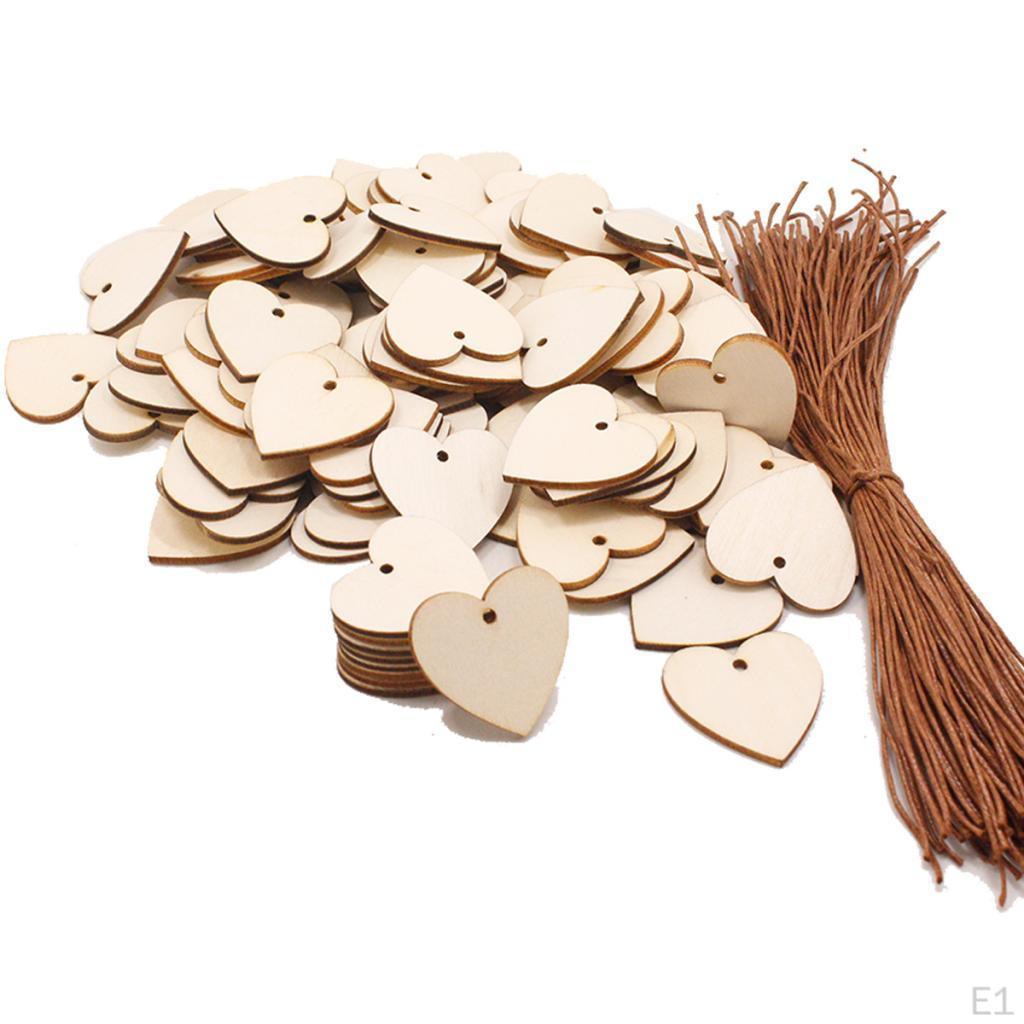 Set of 100 Hanging Plaque Board Birthday Decorations Round Heart Pattern