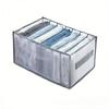 3pcs Premium Fabric Wardrobe Storage Boxes - with Handles, Foldable Drawer Organizer, Transparent Mesh Design, Space-Saving Clothing Storage System