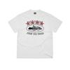 Devils Island Letter Print T-Shirt Men Women Loose Fit Casual Streetwear Short Sleeve Tee