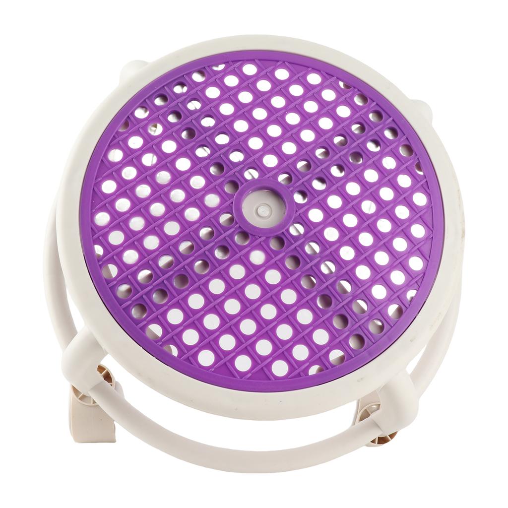 Round Rolling Low Stool Comfortable Universal Wheel Movable Mini Stool High Weight Capacity for
