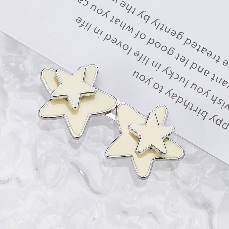 Flat Bottom Star Adjustable Jeans Waist Buckle - No Nails, No Sewing бежевый