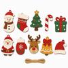 Multicolor Merry Christmas Banner Cartoon Wall Decoration Christmas Wall Ornament  For Home