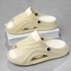 Fashion Fashion Summer Slippers Men Shock-absorbing Thick Bottom Slippers Platform Bathroom Slides Outdoor Non-Slip Casual Beach Sandals