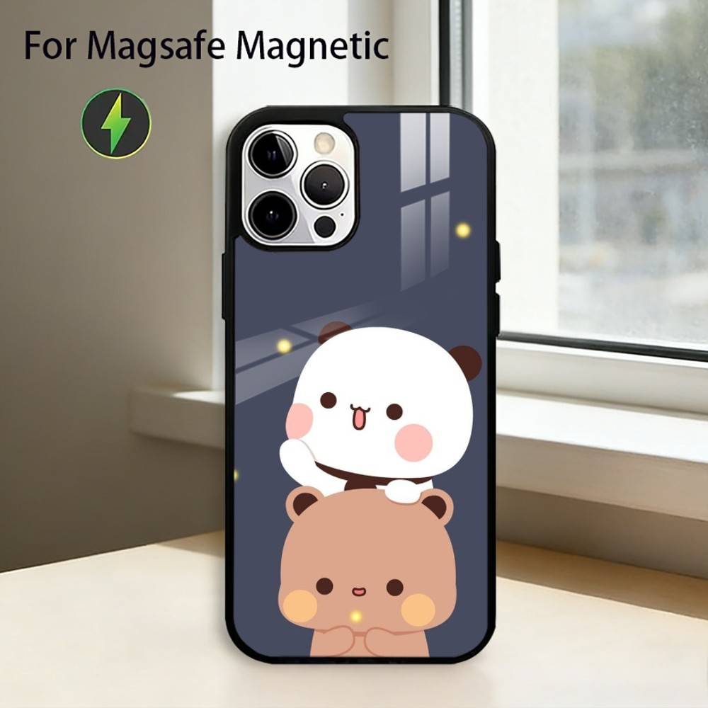 

Cute B-BuBu DuDu Phone Case For iPhone17,16,15,14,13,12,11 Plus,Pro Magnetic For Magsafe Wireless Charging iPhone17Pro