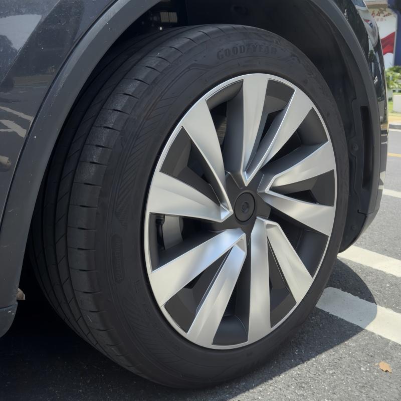 4PCS For Tesla Model Y Juniper 19 Inch Wheel Hubcap Car Replacement Wheel Cover Automobile Hub Cap Full Rim Car 2025 Accessories