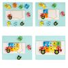 Wooden Matching 3D Puzzle Educational Interesting Matching Jigsaw Puzzle Toy for Home Party Type 6