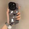 Full screen bow cat is suitable for Apple 17Pro new 15 flip fur iPhon16promax anti-drop fine hole