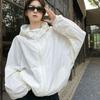Women's Casual Sporty Long Sleeve Jacket - Spring Versatile Hooded Sun Protection Coat