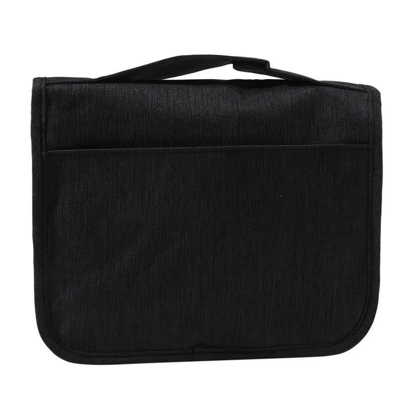 Large Capacity Solid Color Hanging Storage Bags Dry And Wet Separation Travel Wash Bags Women's Portable Cosmetics Storage Bag