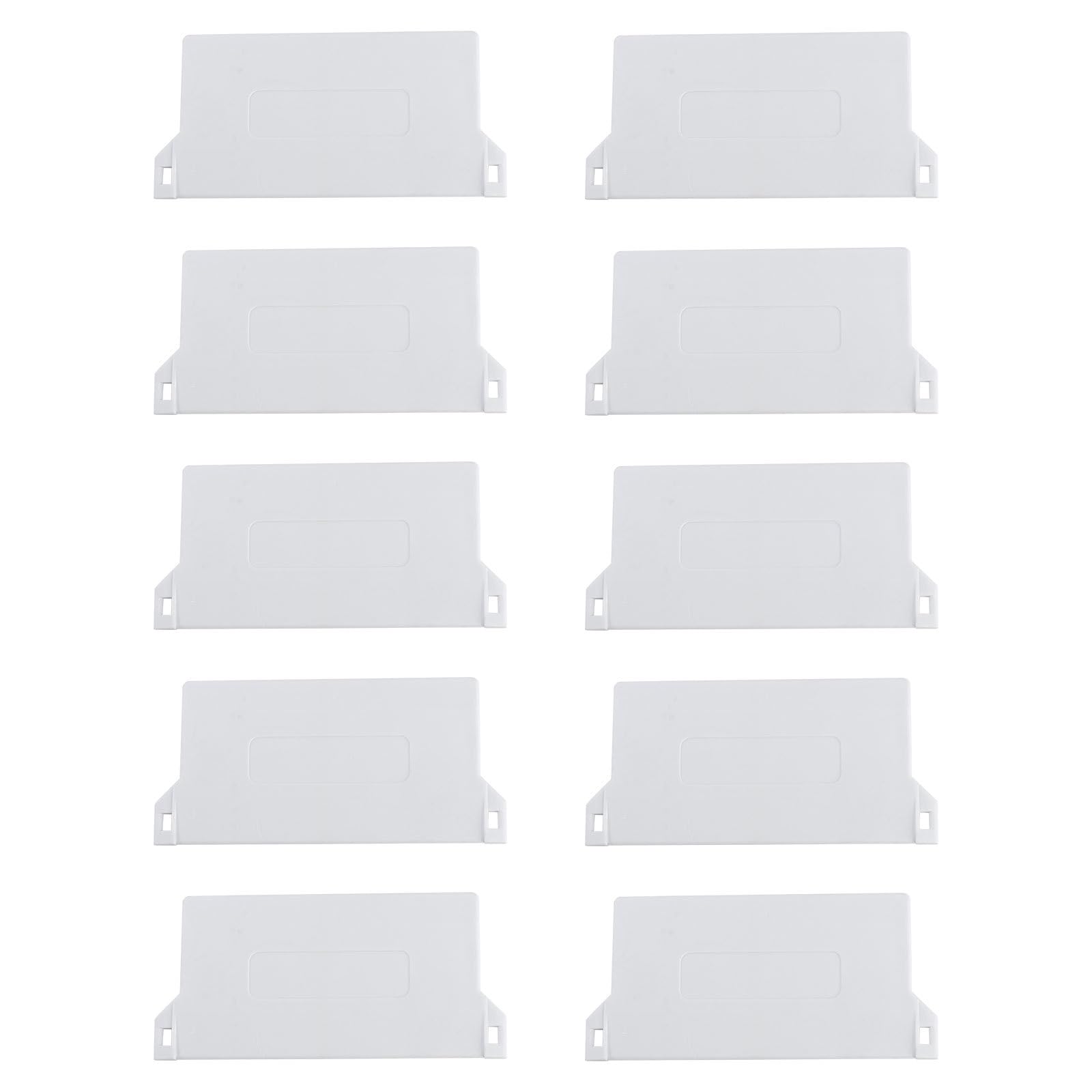 DECHOUS Vertical Blind Vertical Blind Weight 89mm for Vertical Blinds Bottom Plate Plastic Vertical 10.20X5.00X0.30CM белый