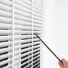 Expandable Pressure Black Tension Curtain Rod 14 to 24 Inches, Easy Installs for Home and Office