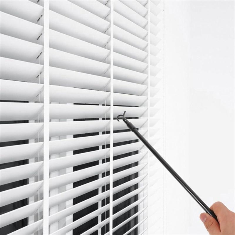 Expandable Pressure Black Tension Curtain Rod 14 to 24 Inches, Easy Installs for Home and Office
