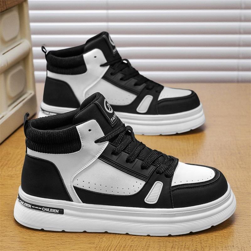 Frühjahrs-Herrenschuhe neue atmungsaktive High-Top Herren vielseitige leichte verschleißfeste Sportschuhe Freizeit-Boarding-Schuhe