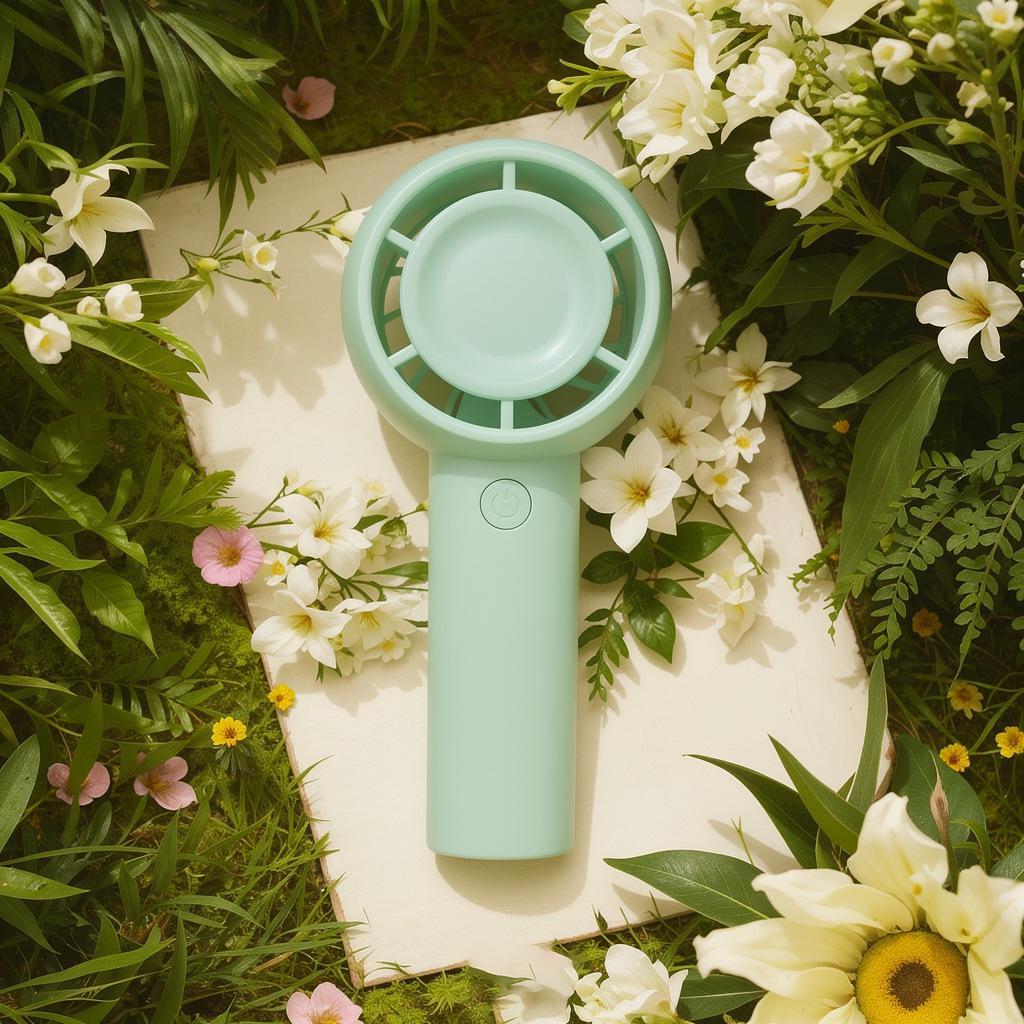 

Portable USB Rechargeable Mini Fan with Digital Display for Students and Desktop Use Multi-speed