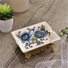 Vintage Ceramic Soap Dish for Cross-Border Export, European-Style Personalized Soap Holder for Bathroom & Laundry Room