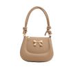 Women'S Bag Fashion Texture Small Square Bag Fashion Handbag Small Fresh Bow Shoulder Bag