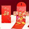 Chinese Style Horse Year Red Envelope Creative Blessing New Year Money Envelope Artistic Paper Craft 3D Lucky Red Pockets