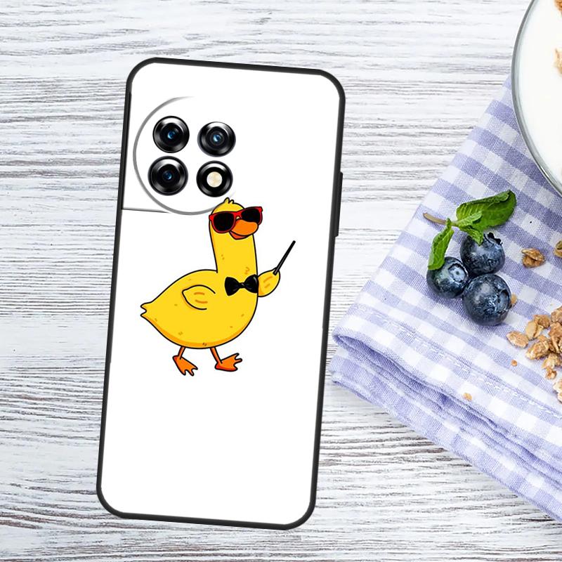 Funny Cartoon Duck Case For OnePlus Nord 5 CE 3 4 Lite N20 N30 OnePlus 15 13 10 11 12 13T 13R 12R 10R 15R Cover