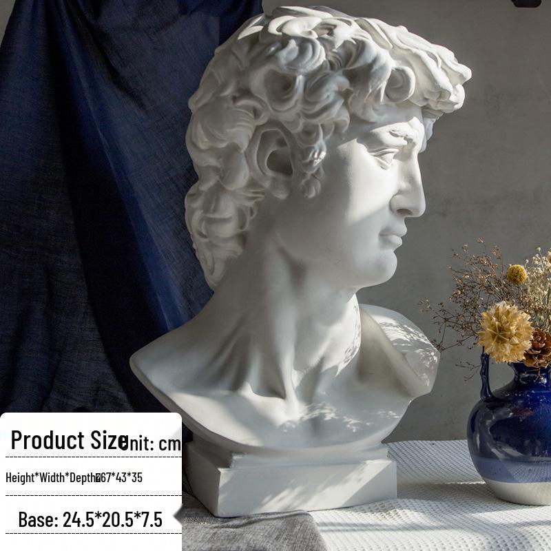 Plaster Cast Geometric Sculpture Set for Art and Photography