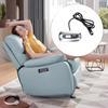 Adjustable Motorized Lounges Chair Switches Build In USB C Charging Port ABS Frame Support Simple to Operate for Homes