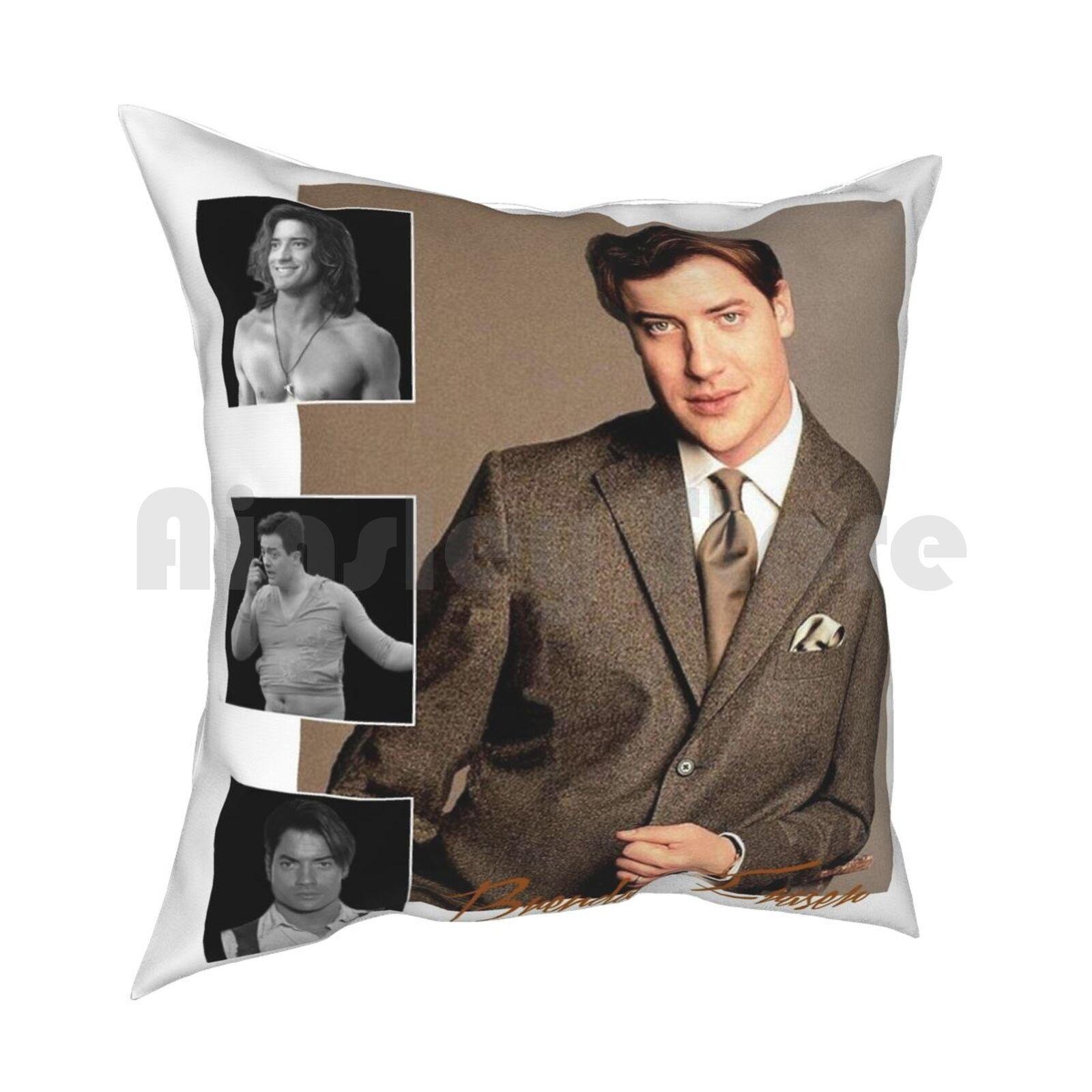 Brendan Fraser Adventurer Pioneer And Dreamboat Pillow Case Printed Home Soft DIY Pillow Cover Brendan Fraser Brendan 30x30cm 12x12in