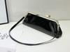Borsa a Spalla Donna Lusso Designer Clip Borse a Mano NUOVA Borsa Baguette Lg Borse a Pochette con Tracolla Rimovibile Portafogli in Pelle Verniciata