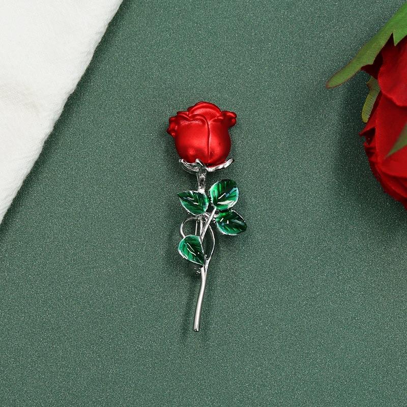 The Little Prince's Rose Brooch, High-end Retro Pin, Men's and Women's Trendy Temperament Versatile Suit with Accessories Gift