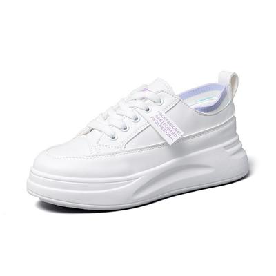 Fashion Women's Casual Vulcanize Shoes White Genuine Leather 2024 Sport Walking Running Summer Platform Flats Woman Sneakers234