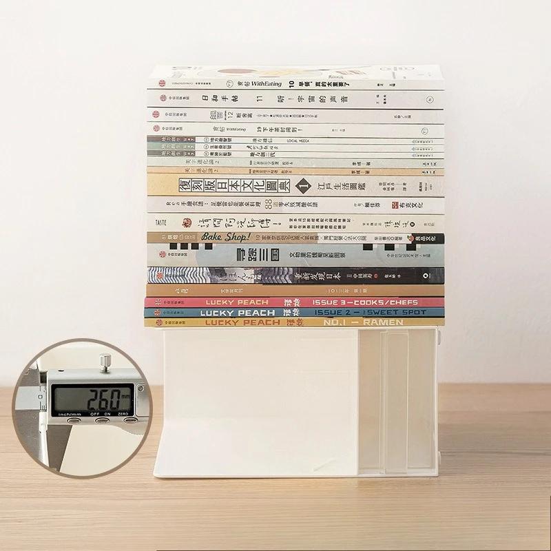 Student Book Stand with Drawer Desktop Bookshelf, Desktop Book Storage Rack